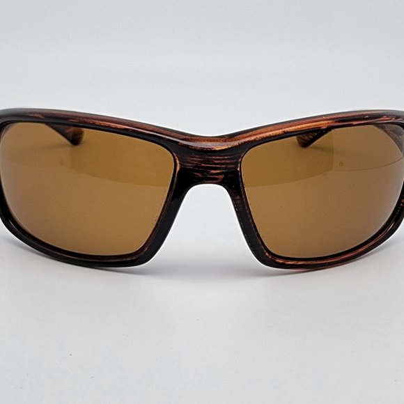 *SOLD* Orvis Backwater Brown Stripe Frame Polarized Amber Brown Lens Sunglasses - Picture 2 of 12
